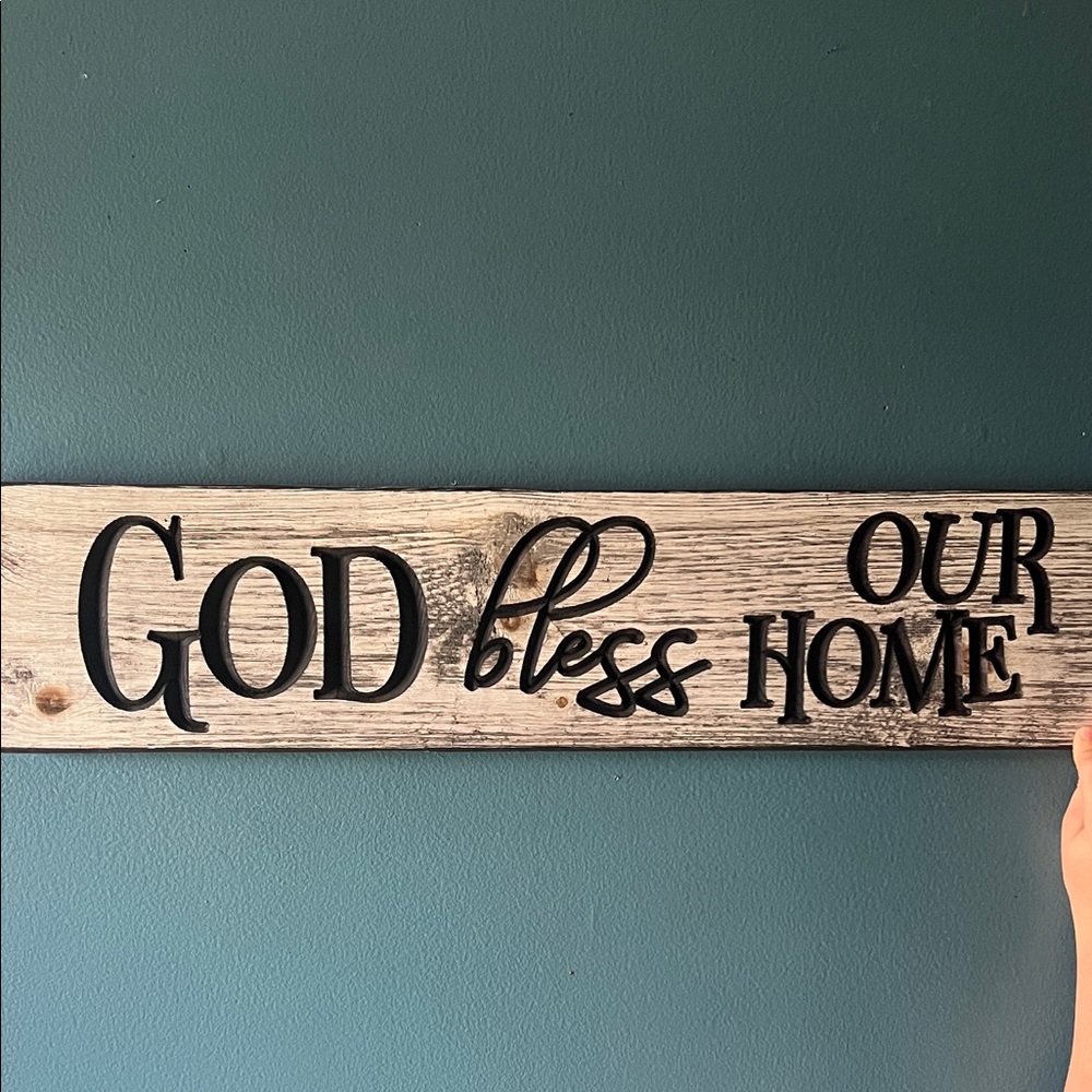 Rustic Black and Brown Wall Sign